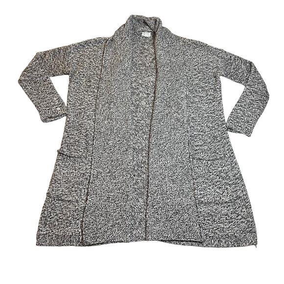 Caslon Shawl Collar Open Front Knit Cardigan Size Medium Cozy Office Casual - Picture 2 of 10